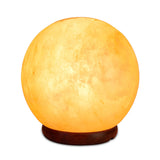12V 12W 5" Ball Himalayan Pink Salt Lamp Carved Rock Crystal Light Bulb On/Off