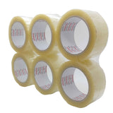 6x Clear Hotmelt Packaging Tape 48mmx75m Heavy Duty Shipping Packing Adhesive