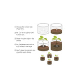 6 Pck 1 Gallon Fabric Flower Pots 3.8L Garden Planter Bags Black Felt Root Pouch