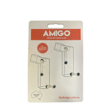 Amigo Inhaler Holder 2 Pack - Asthma Puffer Carry Clip Black