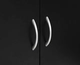 Sarantino New 21 Pairs Shoe Cabinet Rack Storage Organiser Shelf 2 Doors Cupboard Black