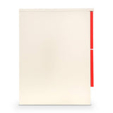 Sarantino Bedside Table Cabinet Storage Chest 2 Drawers Lamp Side Nightstand - Red White