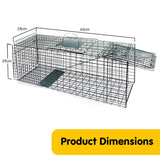 Klika Humane Live Animal Trap Possum Rat Rabbit Hare Catcher Folding Cage
