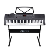 Karrera 61-Key Electronic Piano Keyboard 75cm with Stand - Black