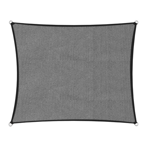 Wallaroo Outdoor Sun Shade Sail Canopy Grey Square 10 x 10M