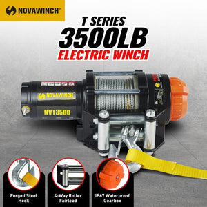 Novawinch 1360kg 12v Electric Winch With Steel Cable & Remote Control 3000lbs