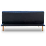 Sarantino 3 Seater Modular Linen Fabric Sofa Bed Couch  - Dark Blue