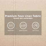 Sarantino 3 Seater Modular Faux Linen Fabric Sofa Bed Couch - Beige