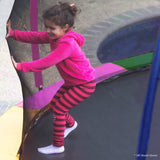 Kahuna 8ft Outdoor Trampoline Kids Children With Safety Enclosure Mat Pad Net Ladder Basketball Hoop Set - Rainbow