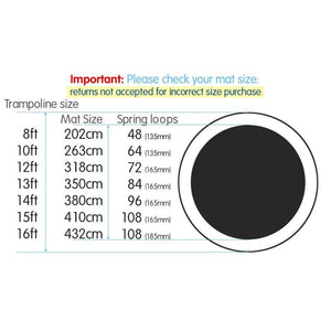 Kahuna 15ft Replacement Trampoline Mat Round