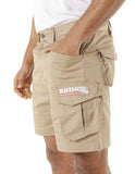 Mens Work Shorts Flexible Durable Tough - Beige Khaki [ SIZE 30 ]