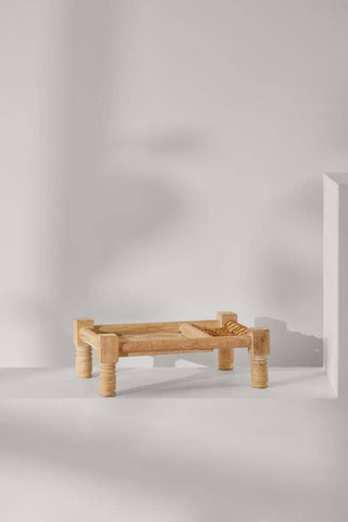 Tree Stripes Danish Cord Footed Tray