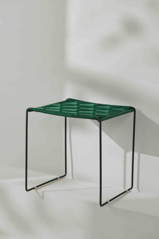 Tree Stripes Woven Table / Stool - Green