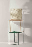 Tree Stripes Woven Table / Stool - Green