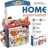 Kids Supermarket Ice Cream Cart Shop Dessert Food Pretend Role Play Set Toy Gift