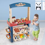 Kids Supermarket Ice Cream Cart Shop Dessert Food Pretend Role Play Set Toy Gift