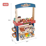 Kids Supermarket Ice Cream Cart Shop Dessert Food Pretend Role Play Set Toy Gift