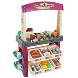Kids Supermarket Ice Cream Cart Shop Dessert Food Pretend Role Play Set Toy Gift