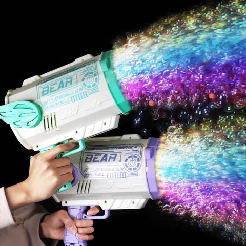 Electric Bubble Gun Machine Soap Bubbles Kids Adults Summer Outdoor Playtime Toy