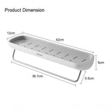 Bathroom Shelves Organizer Wall Mount Home Towel shelf Shampoo Rack With Towel Bar Storage Rack Bathroom Accessories