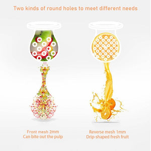 2 X Newborn Baby Food Fruit Nipple Feeder Pacifier Safety Silicone Feeding Tool