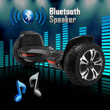 Gyroor 8.5 inch Hoverboard with Bluetooth Speaker and LED Lights Self Balancing Electric Scooter Hoverboard Skateboard Off Road Black