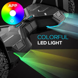 Gyroor 8.5 inch Hoverboard with Bluetooth Speaker and LED Lights Self Balancing Electric Scooter Hoverboard Skateboard Off Road Black