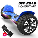 Gyroor 8.5 inch Hoverboard with Bluetooth Speaker and LED Lights Self Balancing Electric Scooter Hoverboard Skateboard Off Road Blue