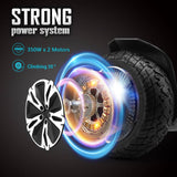 Gyroor 8.5 inch Hoverboard with Bluetooth Speaker and LED Lights Self Balancing Electric Scooter Hoverboard Skateboard Off Road Blue