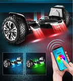 Gyroor 8.5 inch Hoverboard with Bluetooth Speaker and LED Lights Self Balancing Electric Scooter Hoverboard Skateboard Off Road Blue