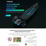 TOMOLOO Dragon Knight H3 Kids Adult Hoverboard with Bluetooth Speaker and LED Lights Electric Skateboard Three Wheels