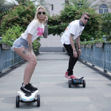 TOMOLOO Dragon Knight H3 Kids Adult Hoverboard with Bluetooth Speaker and LED Lights Electric Skateboard Three Wheels