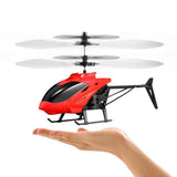 Mini RC Infrared Induction Helicopter Aircraft Drone Flashing Light Toys Christmas Gift