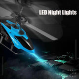 Mini RC Infrared Induction Helicopter Aircraft Drone Flashing Light Toys Christmas Gift