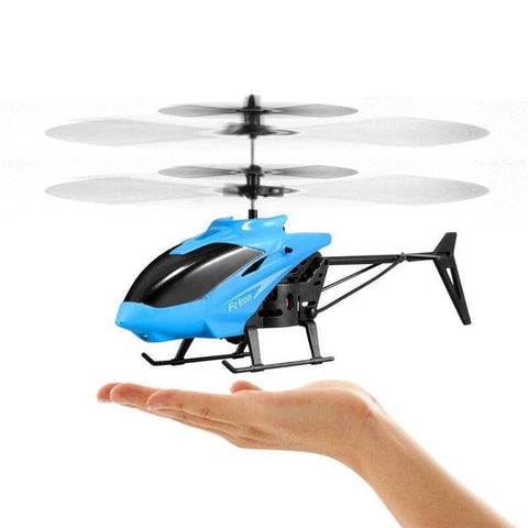 Mini RC Infrared Induction Helicopter Aircraft Drone Flashing Light Toys Christmas Gift