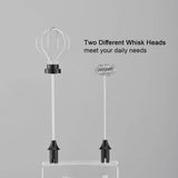 USB Charging Electric Egg Beater Milk Frother Handheld Drink Coffee Foamer AU with 2 Stainless Steel Whisks