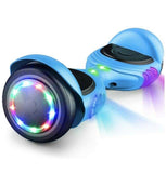 TOMOLOO UL Certified Hoverboard with Bluetooth Speaker and LED Lights Self Balancing Electric Hover Board Craft Skateboard Scooter Transporter Black