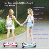 JD-S660 8" Hoverboard with Bluetooth Speaker and LED Lights Self Balancing Electric Hover Board Craft Skateboard Scooter Transporter PINK