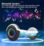 JD-S660 8" Hoverboard with Bluetooth Speaker and LED Lights Self Balancing Electric Hover Board Craft Skateboard Scooter Transporter STARRY SKY