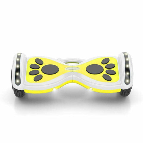 JD-S660 8" Hoverboard with Bluetooth Speaker and LED Lights Self Balancing Electric Hover Board Craft Skateboard Scooter Transporter YELLOW
