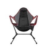 Camping Chair Foldable Swing Luxury Recliner Relaxation Swinging Comfort Lean Back Outdoor Folding Chair Outdoor Freestyle Portable Folding Rocking Chair