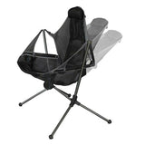 Camping Chair Foldable Swing Luxury Recliner Relaxation Swinging Comfort Lean Back Outdoor Folding Chair Outdoor Freestyle Portable Folding Rocking Chair