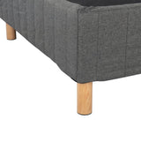 Metal Bedframe Mattress Foundation (Dark Grey) &#8211; Single