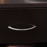 Dandi Bedside Table Nightstand with Drawer Set of 2 Brown