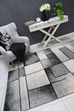 Allure Modern Squares Grey Rug 200x290 cm