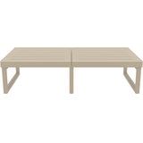 Mykonos Lounge Table XL - Silver Grey