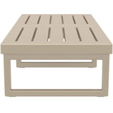 Mykonos Lounge Table XL - Silver Grey