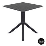 Sky Folding Table 60 Square - Black
