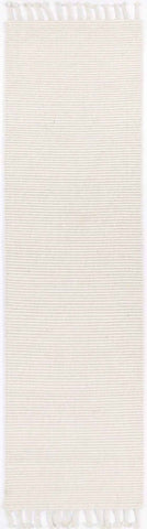 Leilani Modern Wool Cream Rug 80x300cm