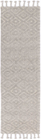 Leilani Plush Diamond Grey Rug 80x300cm